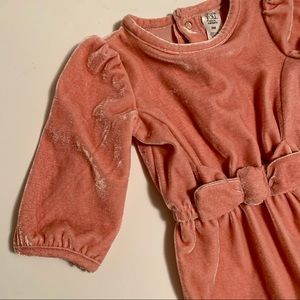 Carter’s velvet dusky pink pants jumpsuit